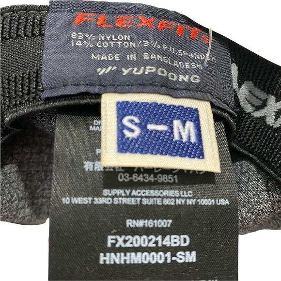 Hurley Unisex Icon Baseball Cap Sz Sm-Med Dk Grey Heather Textured Flex Fit NWT - Picture 4 of 8